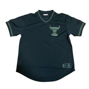 Mitchell & Ness Black Jersey with Green Trim